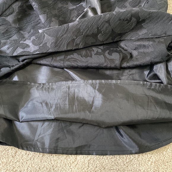 Jacquard Black Aline skirt with sash ribbon - Picture 5 of 5